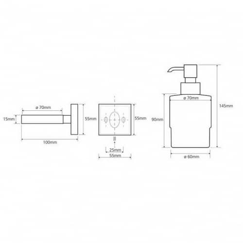 Купить Дозатор Bemeta Beta для жидкого мыла 132109102 Mini хром по низкой цене