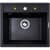 Купить Мойка Zigmund & Shtain Platz 560 кухонная гранитная Черный базальт по низкой цене