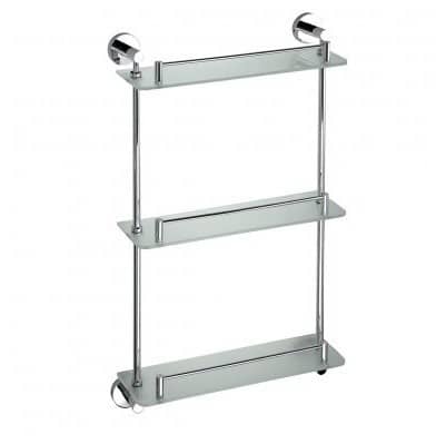 Купить Полочка Bemeta Omega стеклянная 104202132 тройная хром по низкой цене