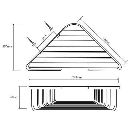 Купить Мыльница Bemeta Cytro 102308122 угловая хром по низкой цене