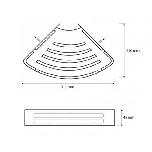 Купить Мыльница Bemeta Cytro 102308061 угловая глянцевая по низкой цене