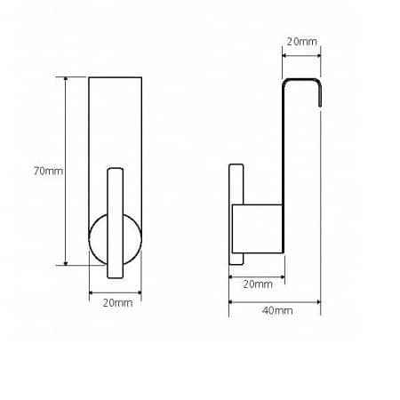 Купить Крючок Bemeta Neo для ванной 104106153 по низкой цене