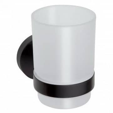 Купить Держатель зубных щеток со стаканом Bemeta Dark 104110010 лак по низкой цене