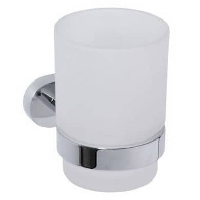 Купить Держатель зубных щеток со стаканом Bemeta Oval 118410011 хром по низкой цене