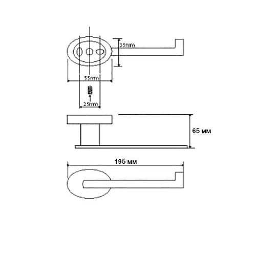 Купить Держатель туалетной бумаги Bemeta Oval 118412021 хром по низкой цене