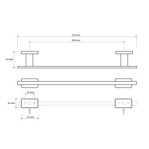 Купить Полотенцедержатель Bemeta Niki 153104042 хром по низкой цене