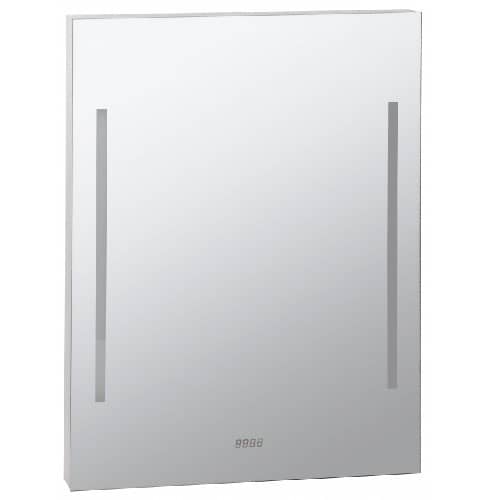 Купить Зеркало Bemeta 127201669 с подсветкой и часами по низкой цене