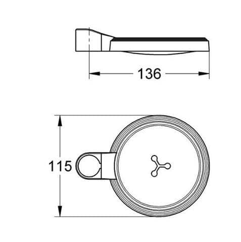 Купить Мыльница Grohe Relexa 27206000 для душевой штанги по низкой цене