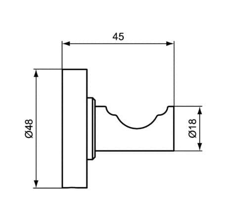 Купить Крючок Ideal Standard IOM A9115AA для ванной по низкой цене