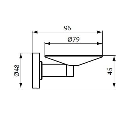 Купить Мыльница Ideal Standard IOM антивандальная A9129AA по низкой цене