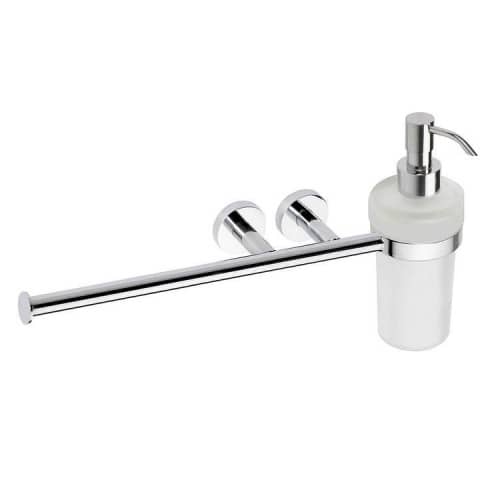 Купить Полотенцедержатель Bemeta Omega 104019012 поворотный с дозатором для жидкого мыла хром по низкой цене