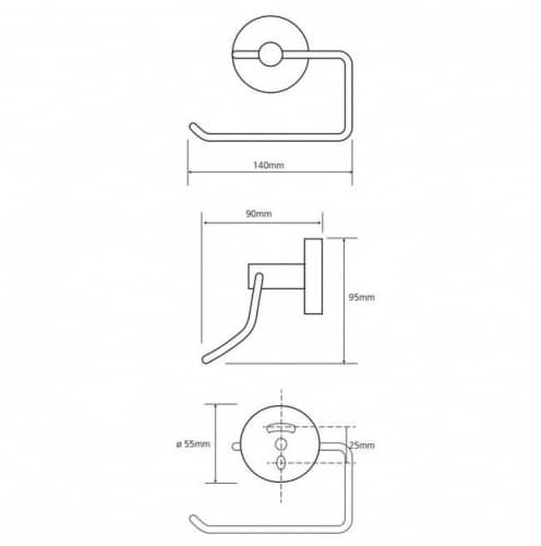 Купить Держатель туалетной бумаги Bemeta Omega 104112042 хром по низкой цене