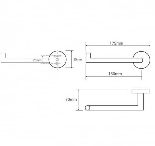 Купить Держатель туалетной бумаги Bemeta Omega 104212032L левый хром по низкой цене