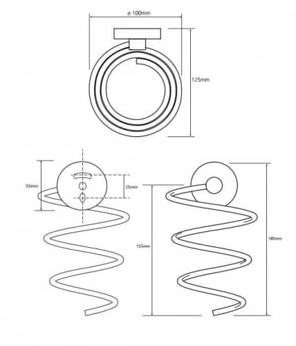 Купить Держатель фена Bemeta Omega 104117022 спиралевидный хром по низкой цене