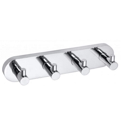 Купить Планка Bemeta Omega с четырьмя крючками 104405212 хром по низкой цене
