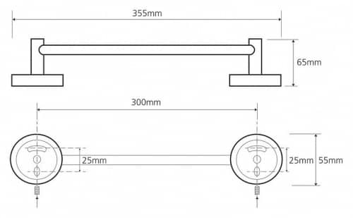 Купить Полотенцедержатель Bemeta Omega 104104012 хром по низкой цене