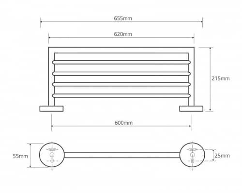 Купить Полотенцедержатель Bemeta Omega 104205082 хром по низкой цене