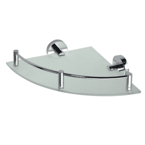 Купить Полочка Bemeta Omega стеклянная 104202162 угловая хром по низкой цене