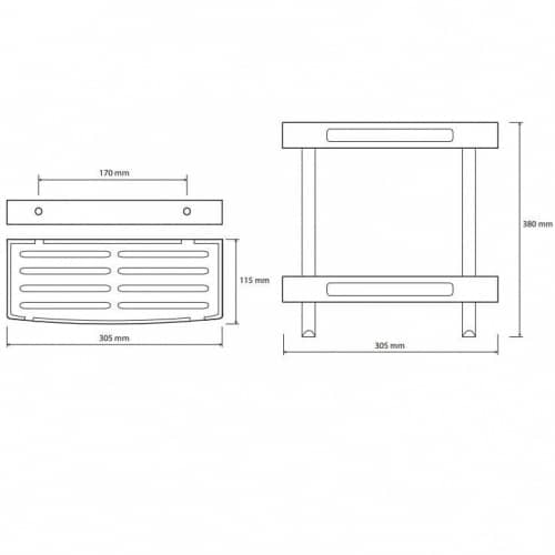 Купить Мыльница Bemeta Cytro 102308241 двойная по низкой цене