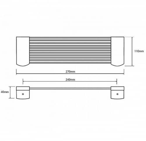 Купить Полочка-мыльница Bemeta Cytro 146102275 матовая по низкой цене