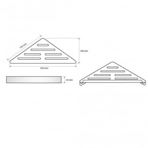 Купить Мыльница Bemeta Cytro 102308051 угловая глянцевая по низкой цене