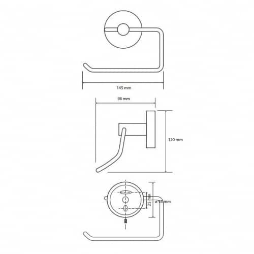 Купить Держатель туалетной бумаги Bemeta Omega 104112045 по низкой цене