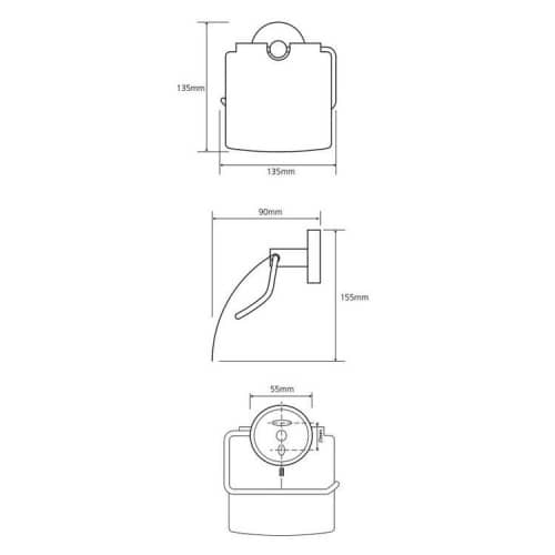 Купить Держатель туалетной бумаги Bemeta Neo 104112015 с крышкой по низкой цене