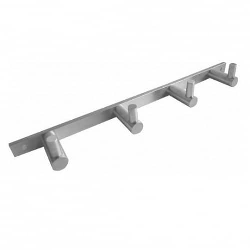 Купить Планка Bemeta Neo с четырьмя крючками 104606105 матовая по низкой цене