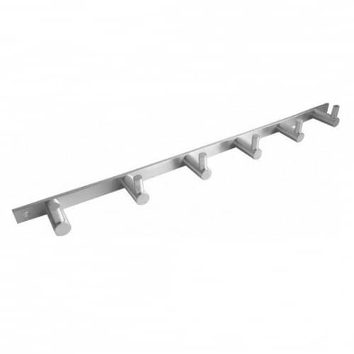 Купить Планка Bemeta Neo с шестью крючками 104606115 матовая по низкой цене