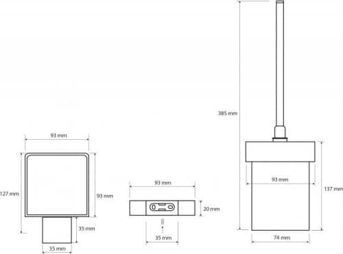 Купить Ершик Bemeta Via подвесной 135013012 хром по низкой цене