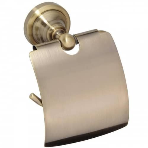 Купить Держатель туалетной бумаги Bemeta Retro 144112017 с крышкой бронза по низкой цене