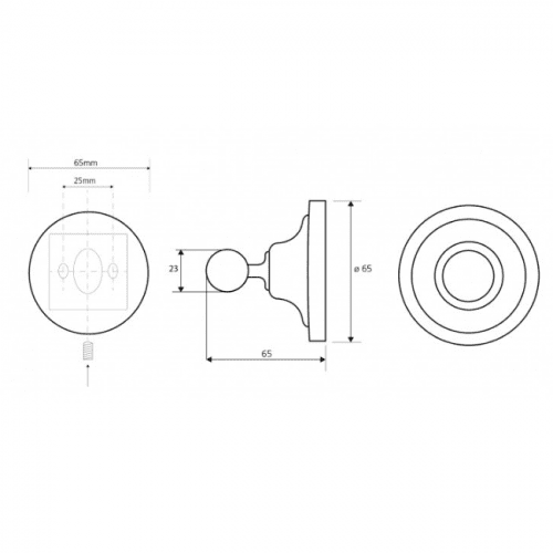 Купить Крючок Bemeta Retro для ванной 144306132 хром по низкой цене