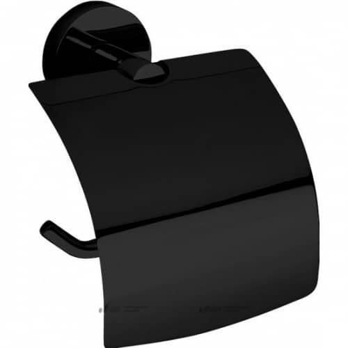 Купить Держатель туалетной бумаги Bemeta Dark 104112010 с крышкой лак по низкой цене