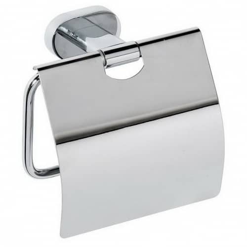 Купить Держатель туалетной бумаги Bemeta Oval 118412011 с крышкой хром по низкой цене