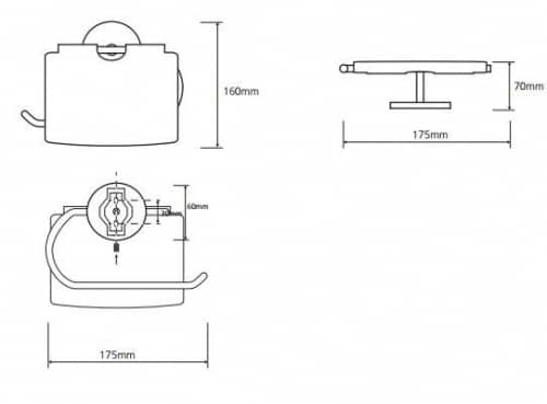 Купить Держатель туалетной бумаги Bemeta Alfa 102412012 с крышкой хром по низкой цене
