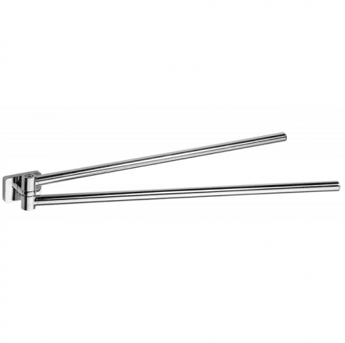 Купить Полотенцедержатель Bemeta Niki 153104191 двойной поворотный хром по низкой цене
