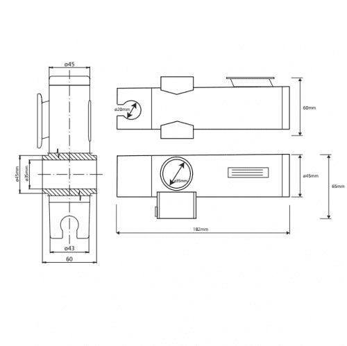 Купить Держатель Bemeta Help Program для душа 338514372 хром по низкой цене