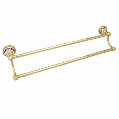 Купить Полотенцедержатель Fixsen Bogema Gold FX-78502G двойной по низкой цене