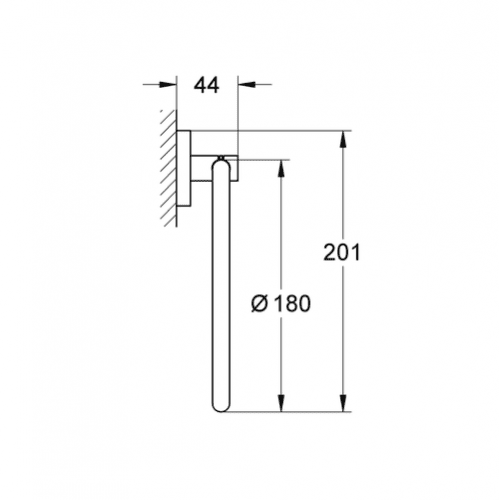 Купить Полотенцедержатель Grohe Essentials кольцевой 40365001 по низкой цене