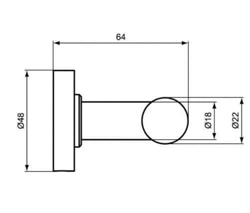 Купить Крючок Ideal Standard IOM A9116AA для ванной двойной по низкой цене