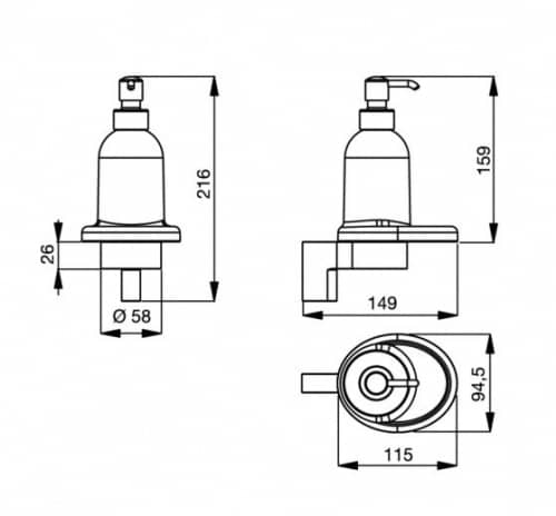 Купить Дозатор Ideal Standard Connect для жидкого мыла N1389AA по низкой цене