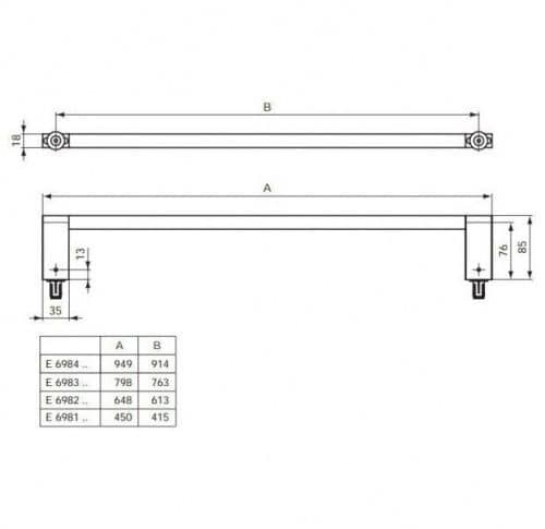 Купить Полотенцедержатель Ideal Standard Connect E6982AA по низкой цене