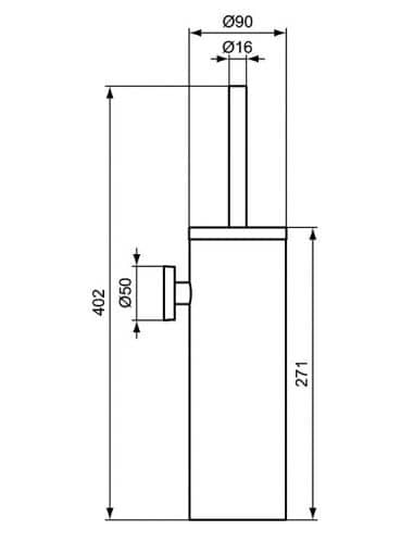 Купить Ершик Ideal Standard IOM подвесной A9128MY по низкой цене