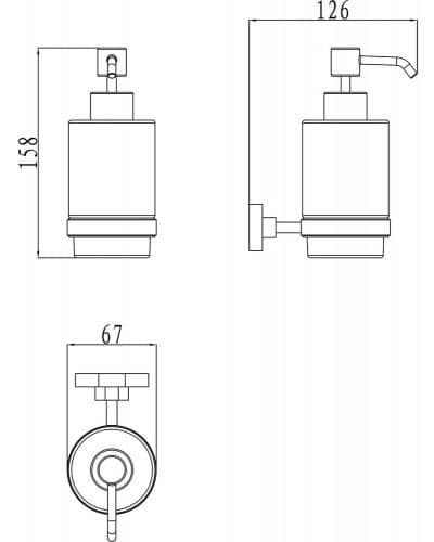 Купить Дозатор Ravak Chrome для жидкого мыла X07P223 CR 231 по низкой цене
