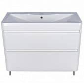 Купить Тумба Style Line Атлантика 100 Люкс Plus с раковиной белая антискрейч по низкой цене