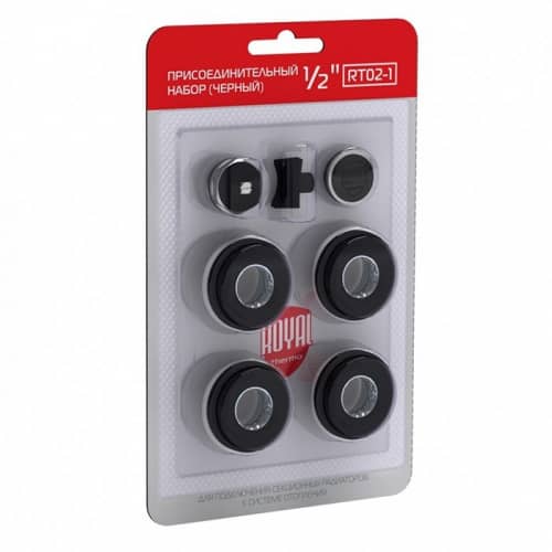 Купить Набор Royal Thermo 1/2'' Noir Sable присоединительный по низкой цене