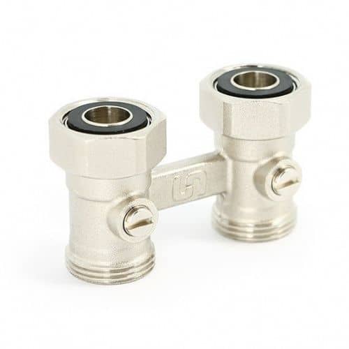 Купить Узел Uni-Fitt 192N3000 3/4"х3/4" ЕК прямой НВ радиаторный со встроенными кранами по низкой цене