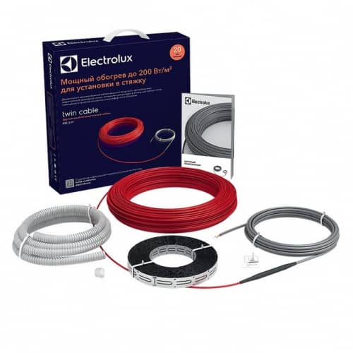 Купить Теплый пол Electrolux Twin Cable ETC 2-17-1000 двухжильный 1000 Вт 58,8 м по низкой цене