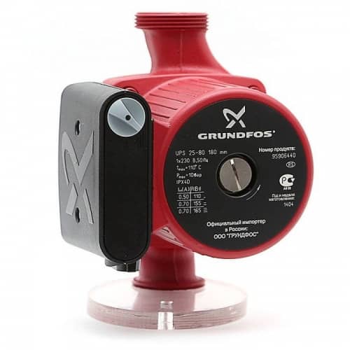 Купить Насос циркуляционный Grundfos UPS 25-80 по низкой цене
