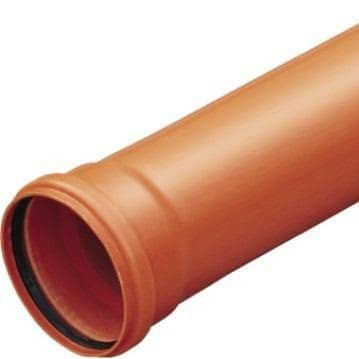 Купить Труба Политэк наружная ПВХ Ду 110х3,2х560 мм кирпичный цвет по низкой цене